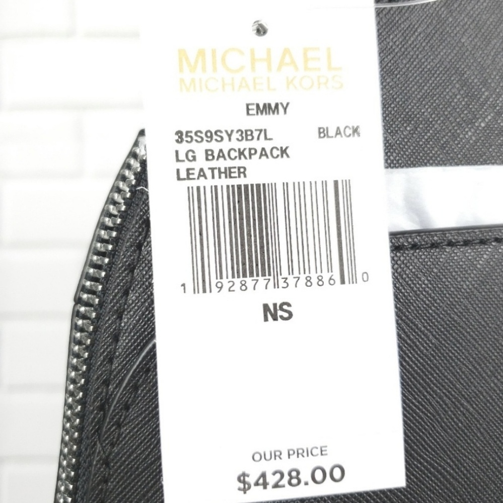 💕LAST ONE💕 Michael Kors Black Emmy Backpack - Picture 4 of 4